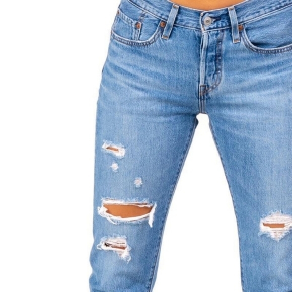 Levi's 501 T Taper Ankle Jeans Sansome Light - Picture 2 of 7